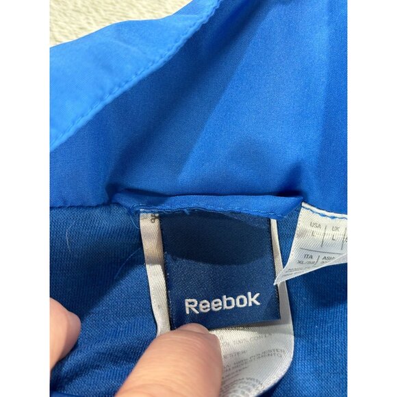 Reebok Mens Blue Windbreaker Jacket Size XL Polyester - Picture 4 of 8